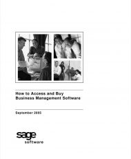 Accessing and Selecting Business Management Software