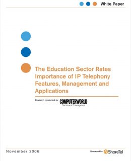 IP Telephony Features, Management and Application Importance in Education