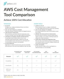 AWS Cost Management Tool Comparison