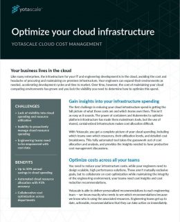 Optimize your cloud infrastructure
