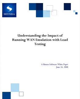Understanding the Impact of Running WAN Emulation with Load Testing