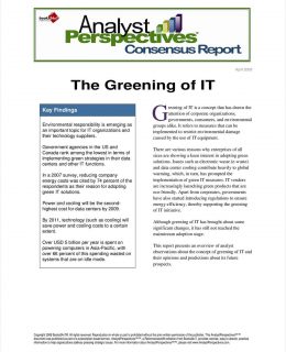 The Greening of IT