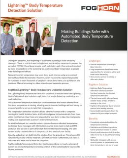 Facility Managers Guide to Body Temperature Detection