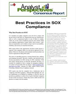 Best Practices in SOX Compliance