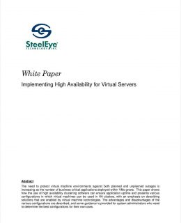 Implementing High Availability for Virtual Servers: What You Need to Know