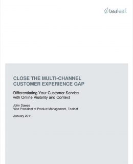 Close the Multi-Channel Customer Experience Gap