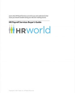 The HR World Payroll Services Buyer's Guide