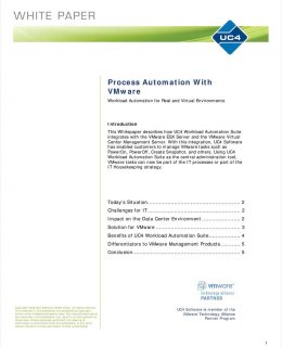 IT Process Automation and VMware - Workload Automation for Real and Virtual Environments
