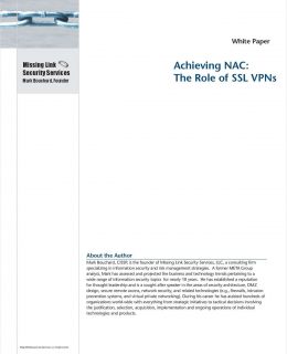 Achieving NAC Now and in the Future: The Role of SSL VPNs