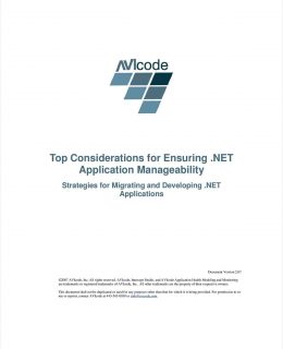 Top Considerations for Ensuring .NET Application Manageability