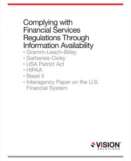 Complying with Financial Services Regulations Through Information Availability