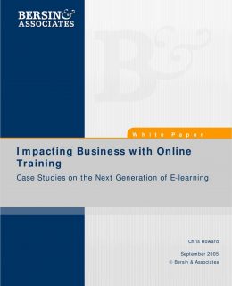 Impacting Business with Online Training