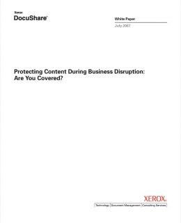 Protecting Content During Business Disruption: Are You Covered?