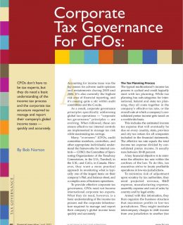 Corporate Tax Governance For CFOs