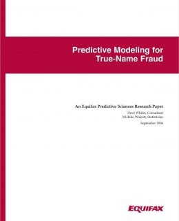Predictive Modeling for True-Name Fraud