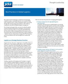 Best Practices in Global Logistics