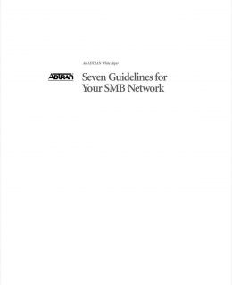 Seven Guidelines for Your SMB Network