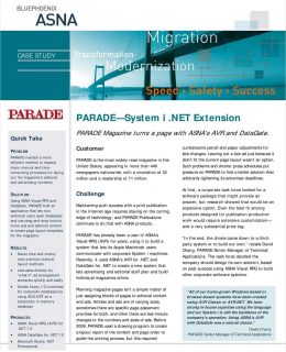 Case Study: Parade Magazine - System i .NET Extension