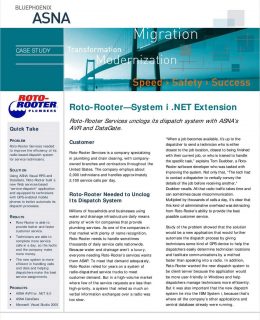 Case Study: Roto-Rooter Unclogs its Dispatch System with System i .Net Extension