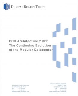 POD Architecture 2.0®: The Continuing Evolution of the Modular Data Center