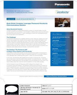 Book-Smart Company Leverages Panasonic/Vocalocity Communications Solution