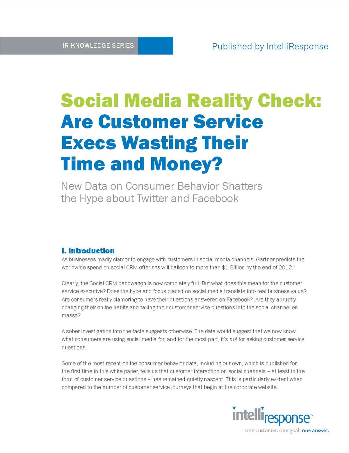 Social Media Reality Check: Are Customer Service Execs Wasting Their Time and Money?