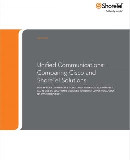 Comparison of Cisco and ShoreTel Unified Communication Solutions