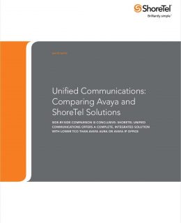 Comparison of Avaya and ShoreTel Unified Communication Solutions