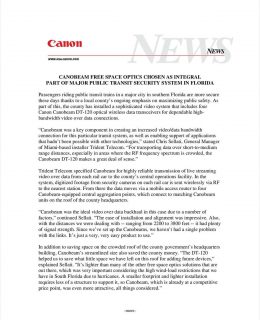 Free Space Optics from Canon Provides Reliable Solution for Trident Telecom