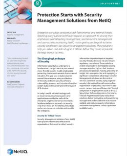 Protection Starts with Security Management Solutions from NetIQ