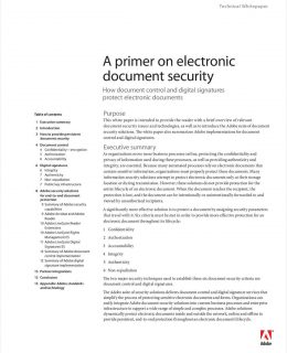 A Primer On Electronic Document Security