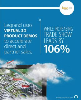 Legrand Uses Virtual 3D Product Demos to Accelerate Sales, Increasing TRADESHOW LEADS by 106%