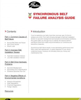 Synchronous Belt Failure Analysis Guide