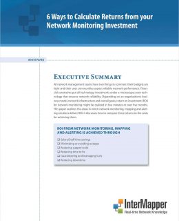 6 Ways to Calculate Returns from Your Network Monitoring Investment