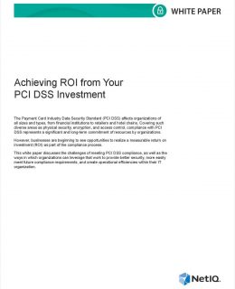 Achieving ROI from Your PCI DSS Investment