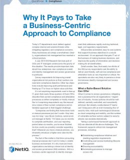 Why It Pays to Take a Business-Centric Approach to Compliance