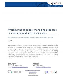 Avoiding the Shoebox: Managing Expenses in Small and Mid-Sized Businesses