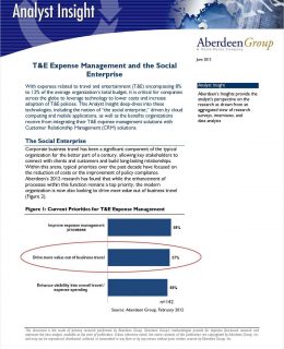 T&E Expense Management and the Social Enterprise