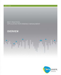 Best Practices for Application Performance Management