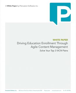 Driving Education Enrollment through Agile Content Management