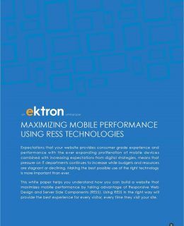 Maximizing Mobile Performance Using RESS Technologies