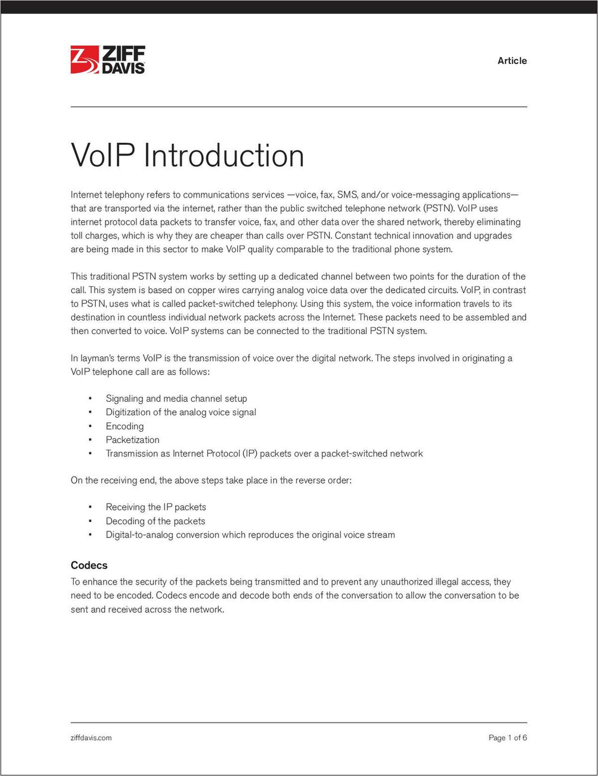 VoIP for Beginners