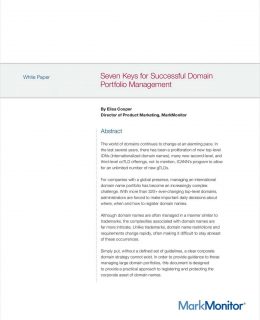 Seven Keys to Successful Domain Portfolio Management