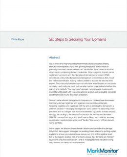 Six Steps to Securing Your Domains