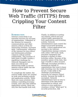 How to Prevent Secure Web Traffic (HTTPS) from Crippling Your Content Filter