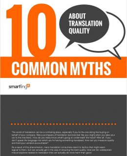 Ten Common Myths About Translation Quality