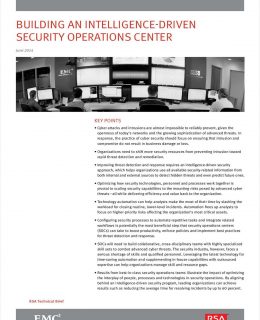 Building an Intelligence-Driven Security Operations Center