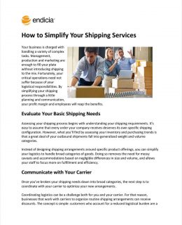 How to Simplify Your Shipping Services