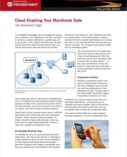 Cloud Enabling Your Mainframe Data: The Verastream Edge