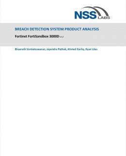 NSS Labs, Breach Detection System Product Analysis